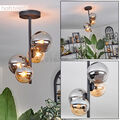 Decken Leuchte Bernstein Rauchglas Schlaf Wohn Zimmer Lampe Kugelleuchte modern