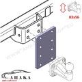 Adapterplatte zur Höhenverstellung 83x56mm AHK-Bock für Mazda E-Serie 1984-1994
