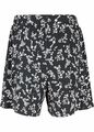 Jersey-Shorts mit Bindeband Gr. 36/38 Schwarz Weiß Damenshorts Kurz-Hose Neu