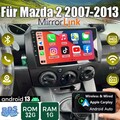 Android 13 Carplay Autoradio Für Mazda 2 2007-2013 GPS Navi Android Auto WIFI BT