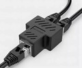 1x RJ45 Y Netzwerk Lan Verteiler 1zu2 Adapter Y Splitter Cat 6A Ethernet Kabel ✔