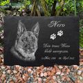 GRABSTEIN Tiergrabstein Gedenkstein Hunde Hund-020 ► Foto Gravur ◄ 60 x 30 cm