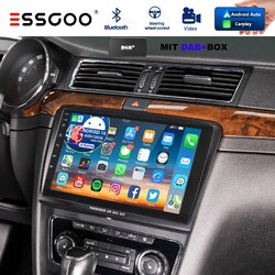 DAB+ Für Skoda Superb 2 II 08-15 6+128G Android 14 Autoradio Carplay GPS Nav SWC