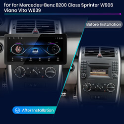Android 13 Autoradio Für Mercedes-Benz A/B Klasse/Vito W169 W639 W245 GPS Navi