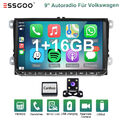 für VW T5 Multivan 9" FM RDS BT AutoRadio Carplay + KAM Bluetooth Android13 Auto