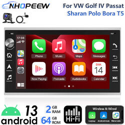 Für VW Polo 9N Golf 4 Passat B5 T5 CarPlay Android13 Autoradio GPS Navi RDS 64GB