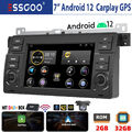 DAB+ 32G Android 12 Carplay Autoradio GPS Nav RDS Für BMW 3er M3 E46 320 318 325