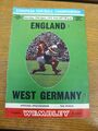 29.04.1972 England gegen Deutschland [In Wembley] (Teamwechsel, Partitur vorne). Ganz UK