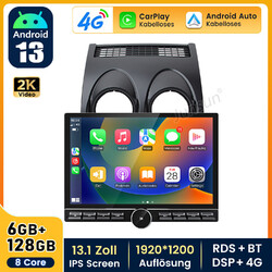 Für Nissan Qashqai J10 06-2013 GPS Navi 8-Kern Android Carplay Autoradio 6+128GB