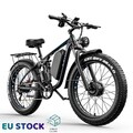 26Zoll E-Bike 52V Elektrofahrrad Doppelmotor Bis 130km 23Ah MTB Fat bike EBYCCO