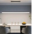 100CM Moderne Küchen Pendelleuchte, Lineare Esszimmer Pendelleuchte mit Fernbedienung