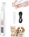 Profi Hundeschermaschine Hundetrimmer Pfotentrimmer für Haustiere mit LED-Licht