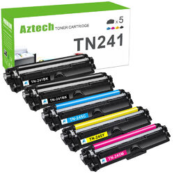 5x Toner TN-241 TN-245 Compatible with Brother MFC-9332CDW HL-3142CW DCP-9022CDW