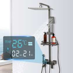 Duschsystem Regendusche Duschset mit Handbrause Seifenablage Duscharmatur Dusche
