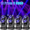 8stk 200W 18Prisma 8Gobo LED Beam Moving Head Spot Bühnenlicht DMX DJ Partylicht