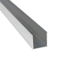 Aluminium U-Profile 2,5-3 m U-Schiene Aluprofil Alu U Profil C-Profil C-Schiene