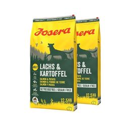 2 x 12,5 kg JOSERA Lachs & Kartoffel getreidefrei adulte und empfindliche Hunde
