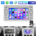 Android 13 Autoradio GPS Nav WIFI FM Für Ford Focus Transit MK7 C S-Max +Camera