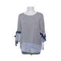 La Camicia, Top, Größe: 44, Grau/Blau/Weiß, Streifen, Damen #C1v