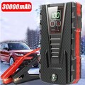LCD Auto KFZ Starthilfe Jump Starter Ladegerät Booster Power Bank PKW 30000mAh