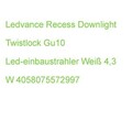 Ledvance Recess Downlight Twistlock Gu10 Led-einbaustrahler Weiß 4,3 W 405807557