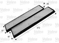 Innenraumfilter VALEO ESSENTIAL 715684 Partikelfilter für MERCEDES 124 KLASSE SL