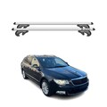 Menabo Dachträger Grundtäger für Skoda Superb mk2 2013-2015 FL 90kg Alu Grau 2x