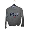 Polo Ralph Lauren Pullover  M grau Jungen Sweatshirt Rundhalsausschnitt