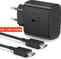 45W USB C Schnell Ladegerät für Samsung S25 S24 S23 Ultra/S25+ S24+ Ladekabel