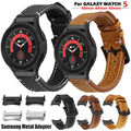 Echtes Leder Armband für Samsung Galaxy Watch 5 4 40mm/44mm 4 Classic 46mm/42mm