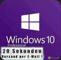 Microsoft Windows 10 Pro Key 32 / 64 Bit Produktschlüssel Professional NEU DE