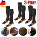 3 Paar Kompressionsstrümpfe Reisekniestrümpfe Stützstrümpfe für Damen und Herren