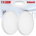 2X36W LED Deckenlampe Wohnzimmer Deckenleuchte Flur Schlafzimmer Lampe Kaltweiß
