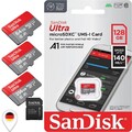 SanDisk Ultra A1 micro SD Speicherkarte 16GB, 32GB, 64G, 128GB, 256GB, 512GB
