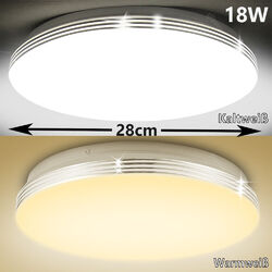 LED Deckenleuchte Bad Badezimmer-Lampe flach Wohn Schlafzimmer Küche Flur Lampe