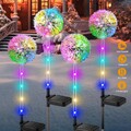 LED Solar Löwenzahn Blumen Licht Solarleuchte Landschaftslampe Garten Deko Lampe