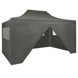 Pop-Up Profi Partyzelt Gartenzelt Mit 4 Seitenwänden 3×4m St Faltpavillon Pavill