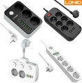 EU USB Steckdose Steckdosenleiste Mehrfachsteckdose Steckdosenverteiler 3/4Fach