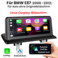 Für BMW E87 2006-2012 Autoradio GPS Navi DAB+ RDS AUX Linux Carplay Android Auto