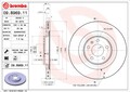 2x Bremsscheibe PRIME LINE - UV Coated BREMBO 09.B969.11 für AUDI A6 A7 A4 VW Q5
