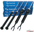 4x SACHS Stoßdämpfer Gasdruck hinten + vorne für Audi A6 4F2 C6 4FH