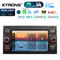 Android 14 Autoradio Octa Core 4G+64G GPS Navi WiFi für FORD Focus MK2 Fusion