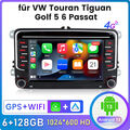 6+128GB Android 13 Autoradio GPS Navi WIFI SWC Für VW Golf 5 6 Bora EOS Jetta T5