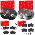 TRW BREMSSCHEIBEN + BELÄGE VORNE + HINTEN passend für AUDI A4 8E B6 B7 SEAT EXEO