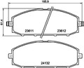 HELLA PAGID Bremsbelagsatz Scheibenbremse 8DB 355 010-511 für Y61 GR NISSAN 5