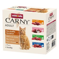 Animonda Carny Adult Herzhafte Variante Mixpack 64 x 85g (18,36€/kg)