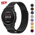 Für Garmin Fenix 5 5X/Plus/6 6X/7 7X/8/E/3/3HR 22mm/26mm Milanese Magent Armband