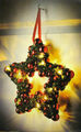 Türkranz Stern mit Christbaumkugeln LED Beleuchtung Tür Deko Türe Adventskranz