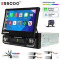 7 Zoll 1 DIN 4+64G Android 14 Autoradio Flip Out Apple Carplay GPS NAVI WIFI KAM