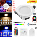 Bluetooth RGB+WW+CW LED Einbaustrahler Einbau Strahler Deckenleuchte Spot Lampe